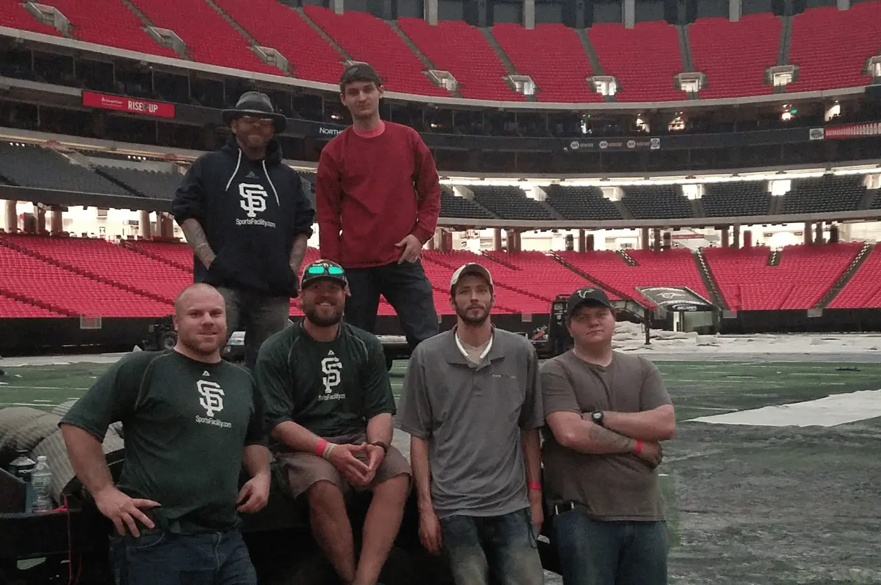 Georgia Dome Turf Removal